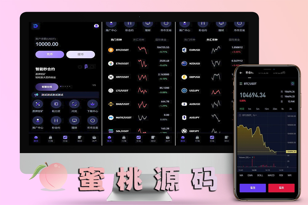 JAVA多语言DAPP源码/海外交易平台/合约秒单+借贷质押完整功能