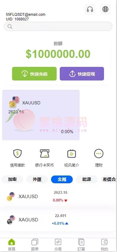 仿ST7/ST5多金融数字资产平台源码/外汇系统+虚拟币系统+贵金属系统+能源/UNIAPP多端可商用开源版 商品图片 2