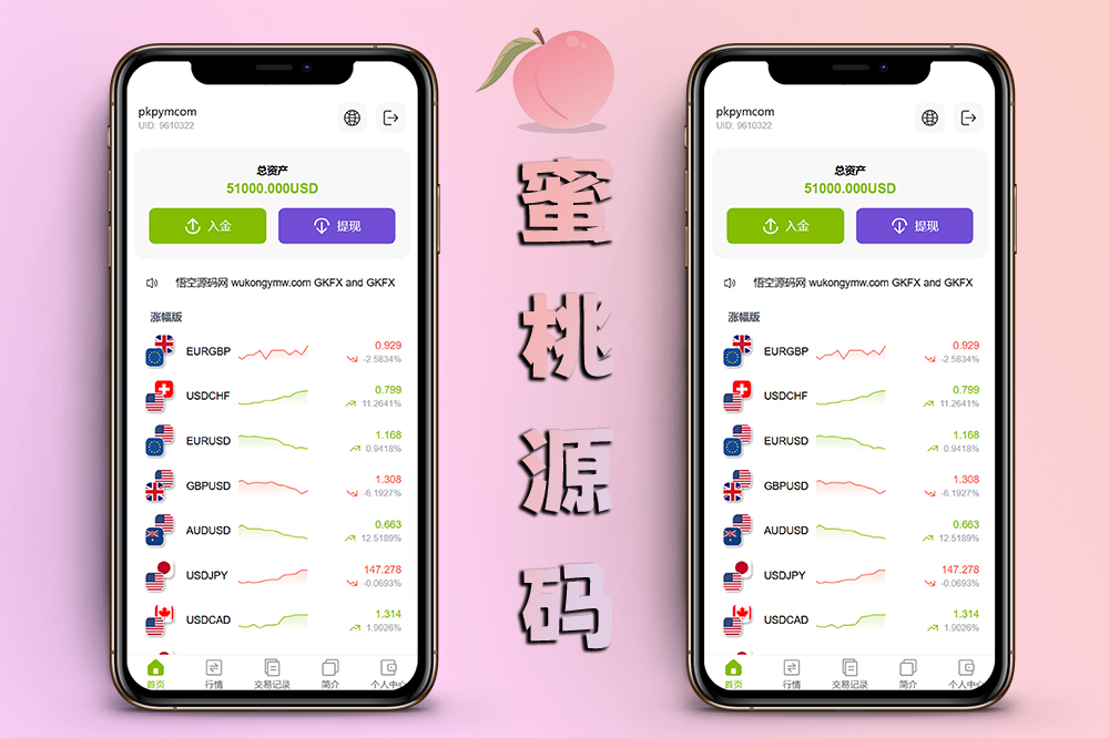 GKFX外汇期货交易系统源码/多语言平台/Vue + PHP 开源版
